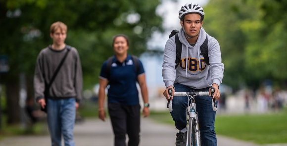 campus-health-ubc-Priority Substance Use Topics student riding a bike